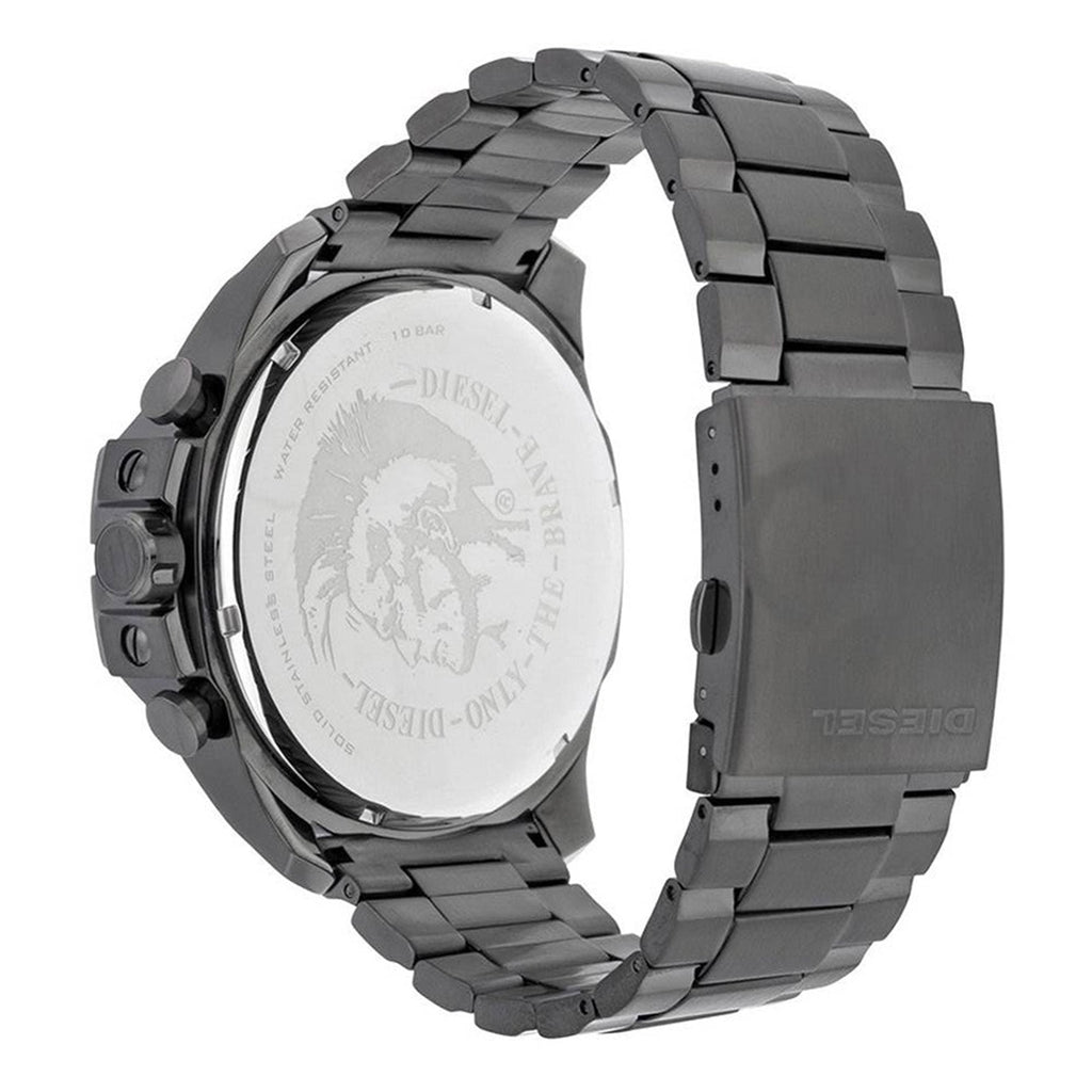 Diesel DZ4282 Mega Chief Chronograph Men's Watch – Grey Dial & Grey Stainless Steel Strap