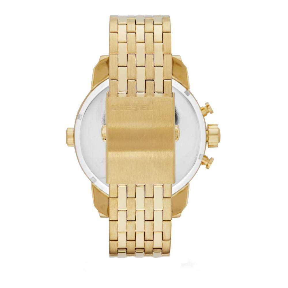 Diesel DZ7287 Big Daddy Analog Men's Watch – Gold Dial & Gold Stainless Steel Strap