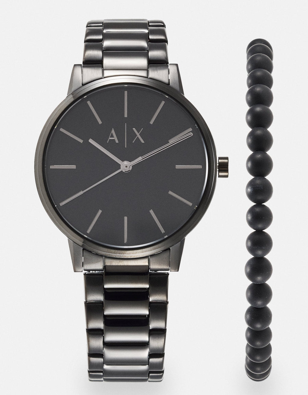 Armani Exchange Cayde AX2701 Men's Analog Watch – Black Dial with Black Stainless Steel Strap