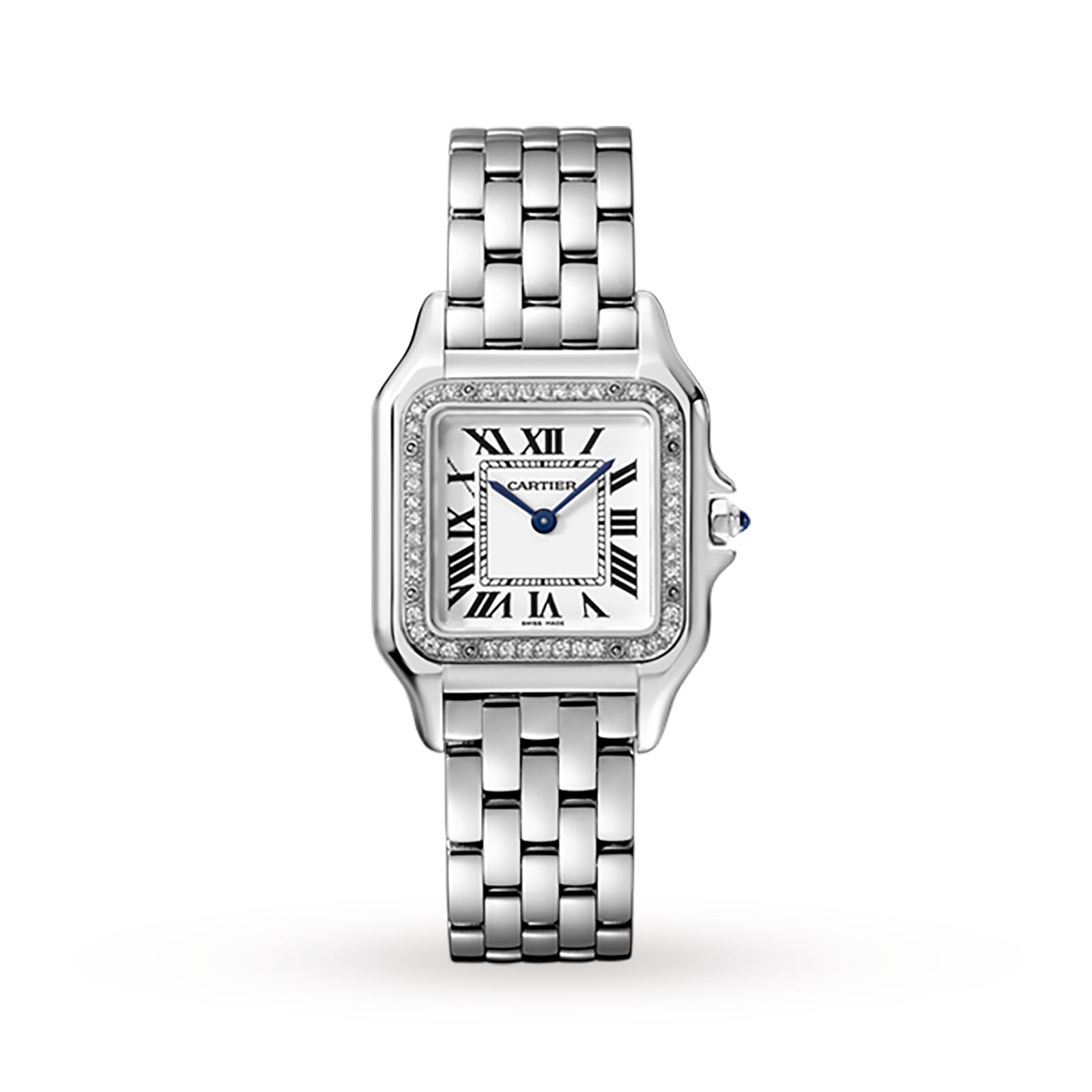 Panthère de Cartier Medium Model | 27mm, Steel, Silver Dial, Ref. W4PN0008