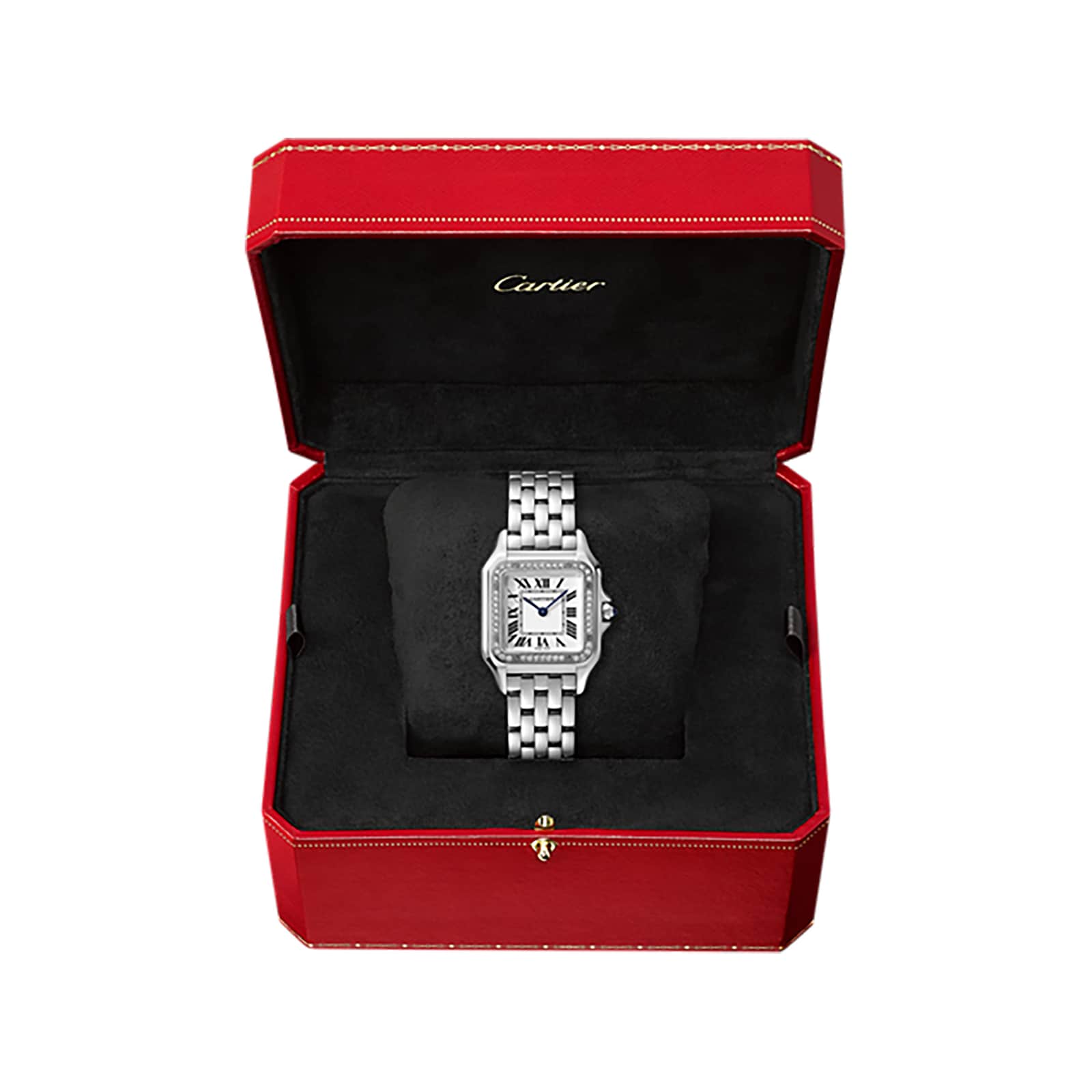 Panthère de Cartier Medium Model | 27mm, Steel, Silver Dial, Ref. W4PN0008