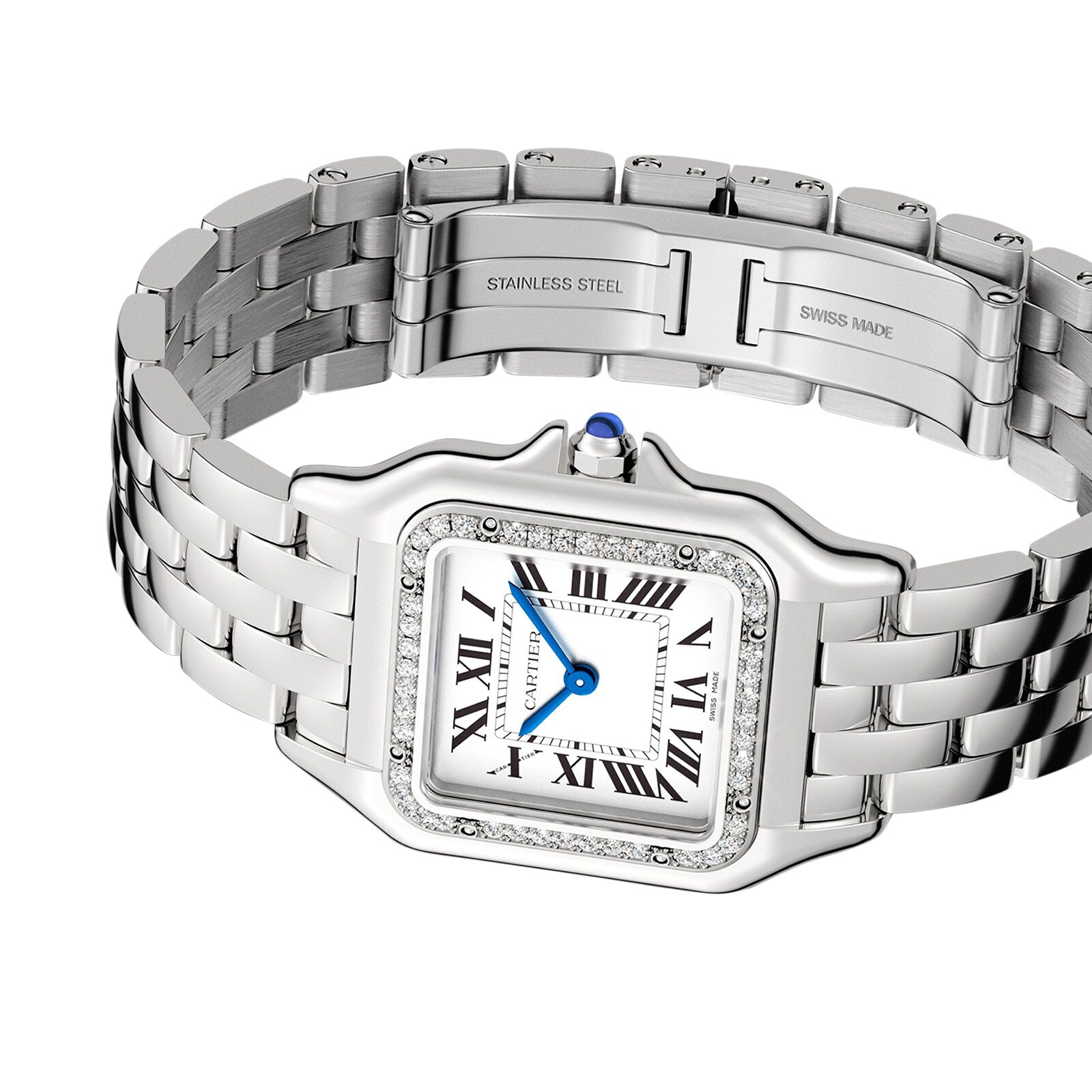 Panthère de Cartier Medium Model | 27mm, Steel, Silver Dial, Ref. W4PN0008