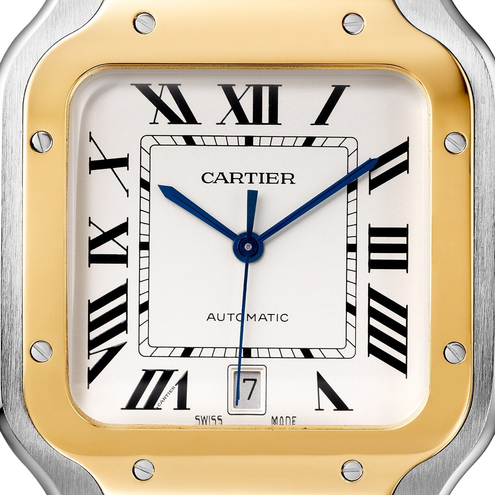 Santos de Cartier Large Model | 40mm, Two-Tone Steel & 18K Yellow Gold, Silver Dial