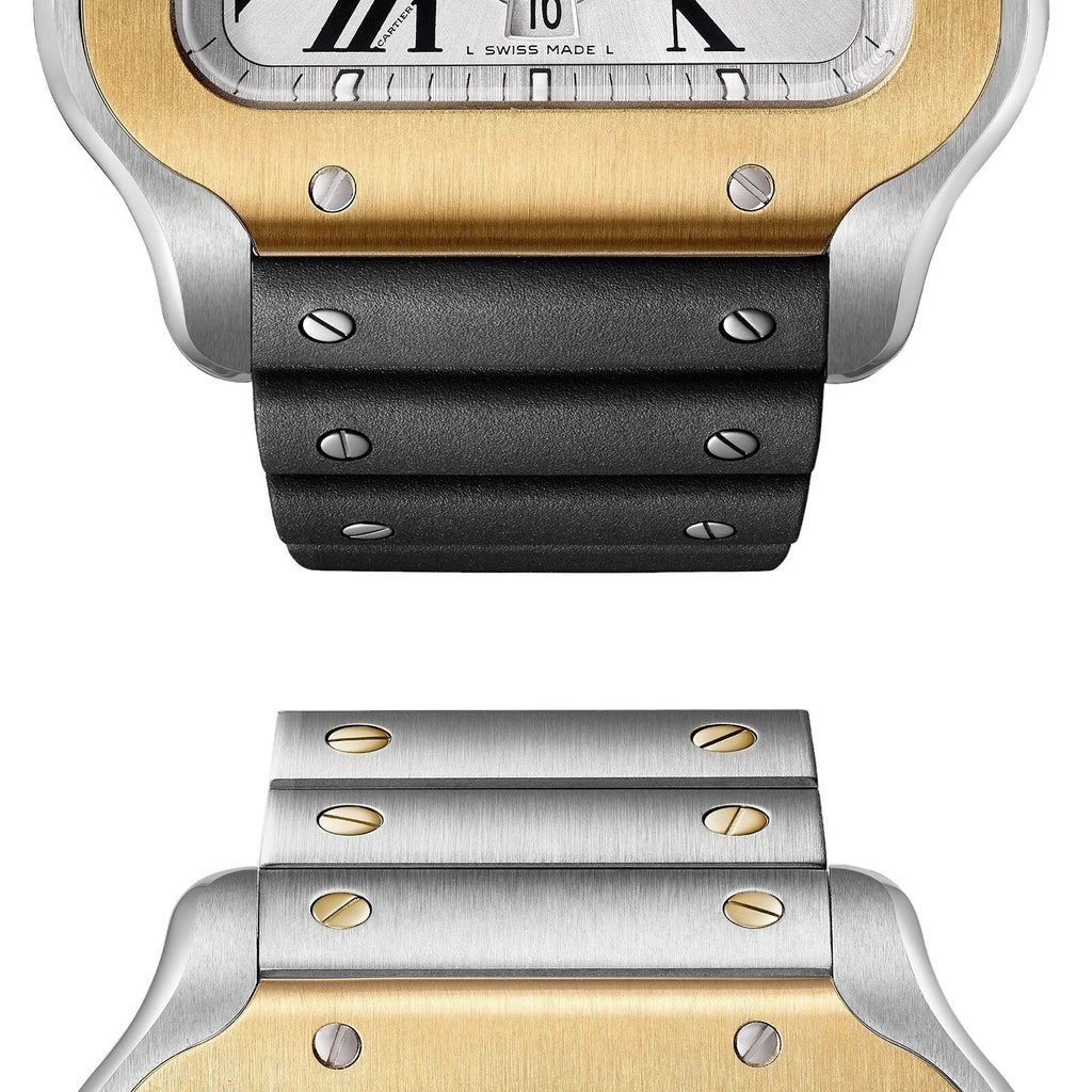 Santos de Cartier Chronograph | 43mm, Two-Tone Steel & 18K Yellow Gold, Silver Dial