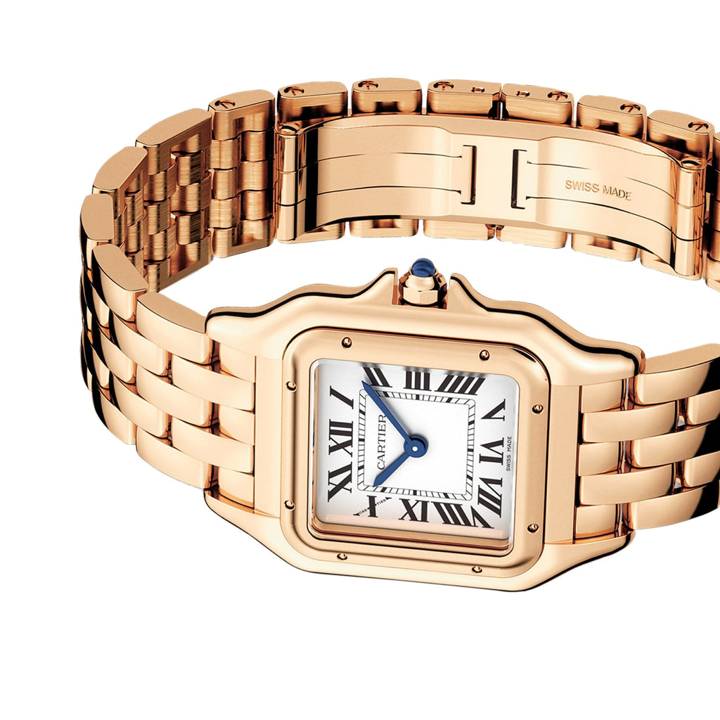 Panthère de Cartier Medium Model | 27mm, 18K Rose Gold, Silver Dial, Ref. WGPN0007
