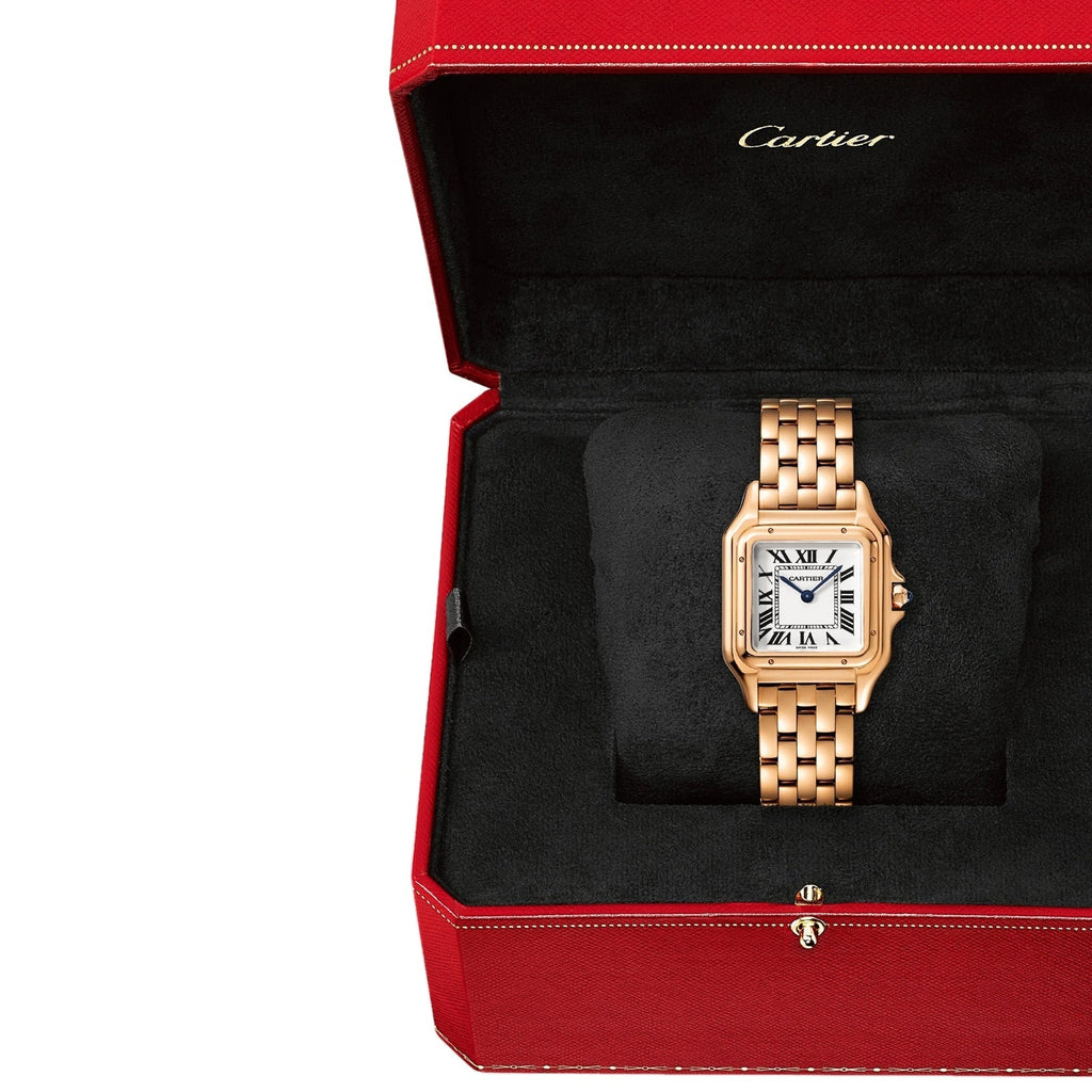 Panthère de Cartier Medium Model | 27mm, 18K Rose Gold, Silver Dial, Ref. WGPN0007