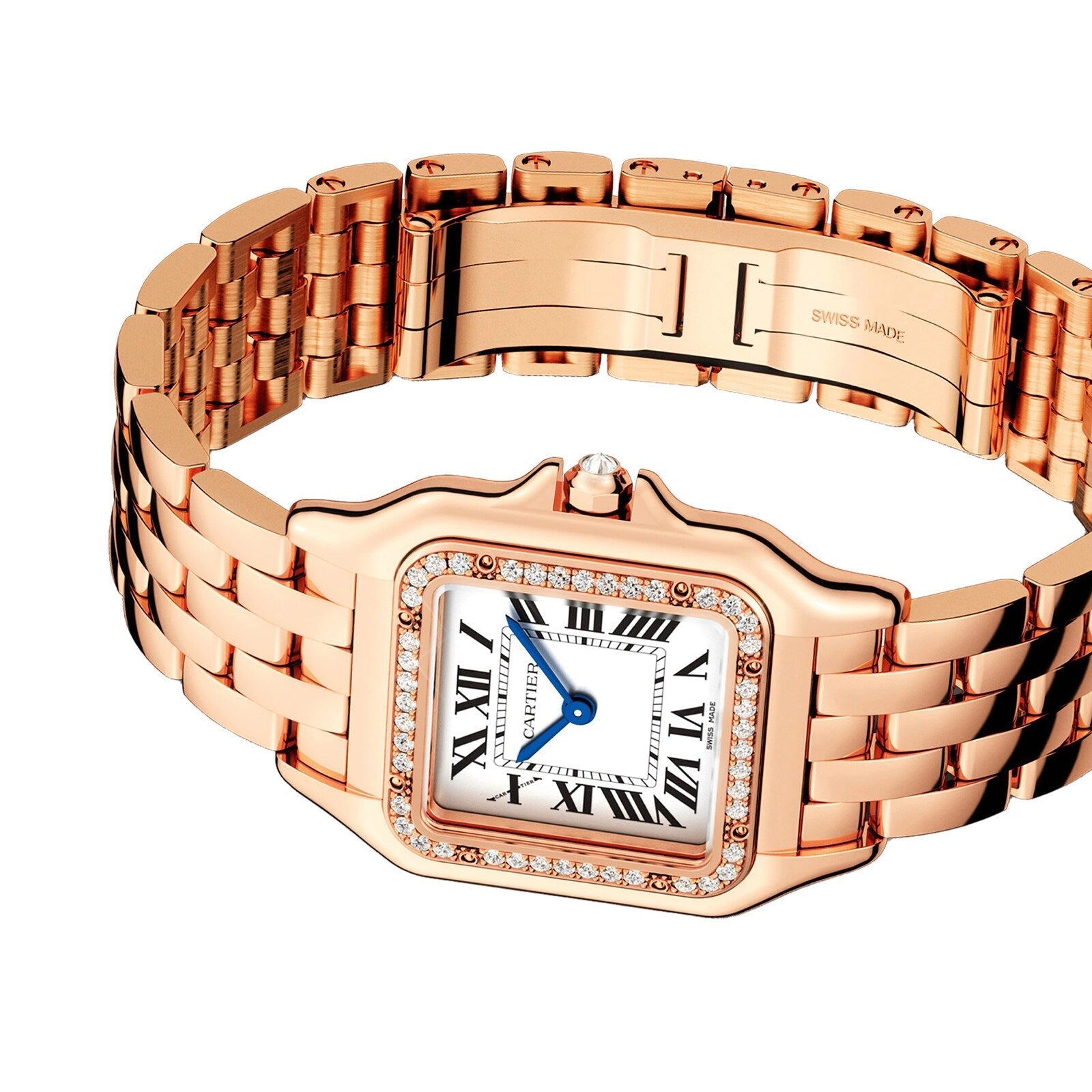 Panthère de Cartier Medium Model | 27mm, 18K Rose Gold, Silver Dial, Ref. WJPN0009