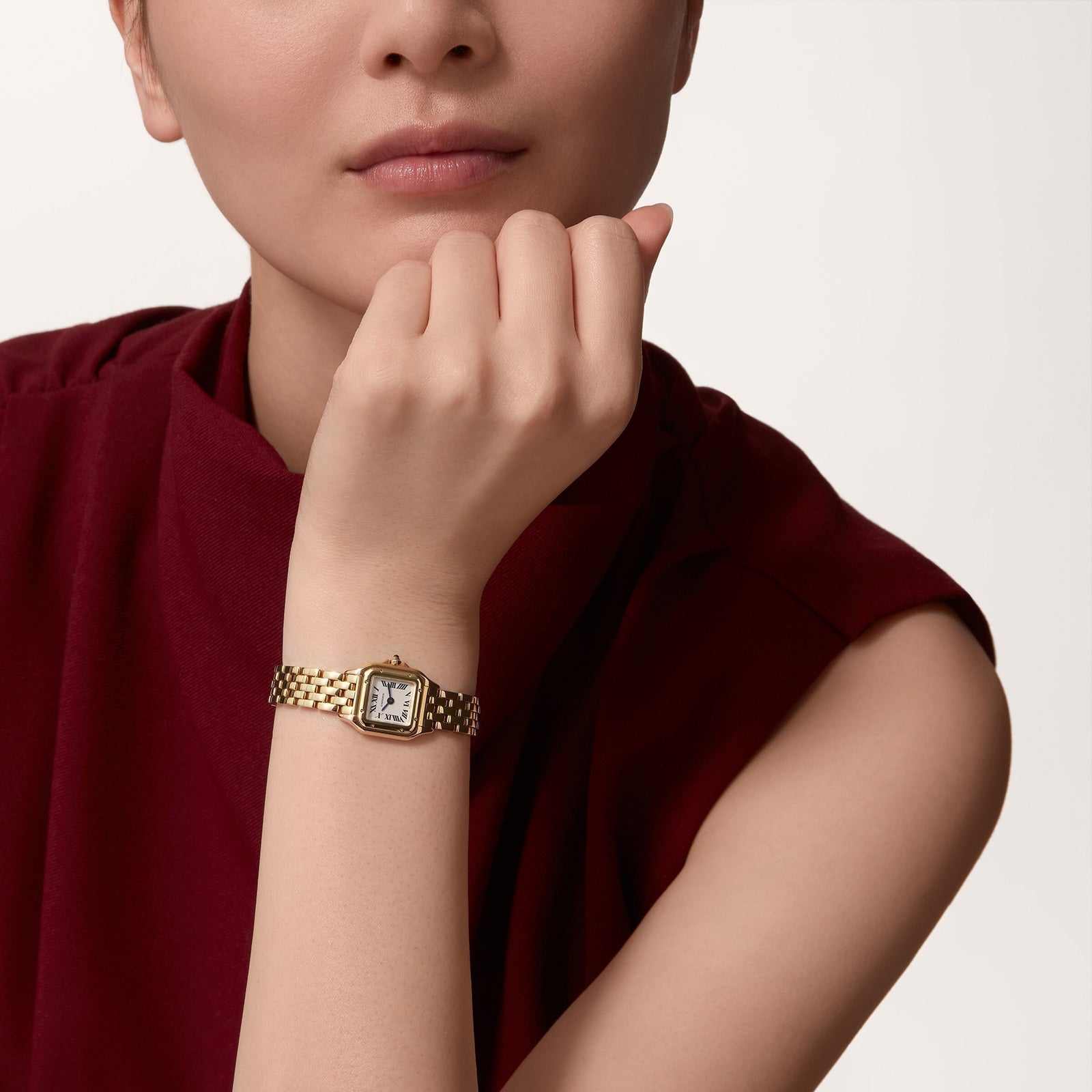 Panthère de Cartier Mini Model | 19mm, 18K Yellow Gold, Silver Dial, Ref. WGPN0016/WGPN0036