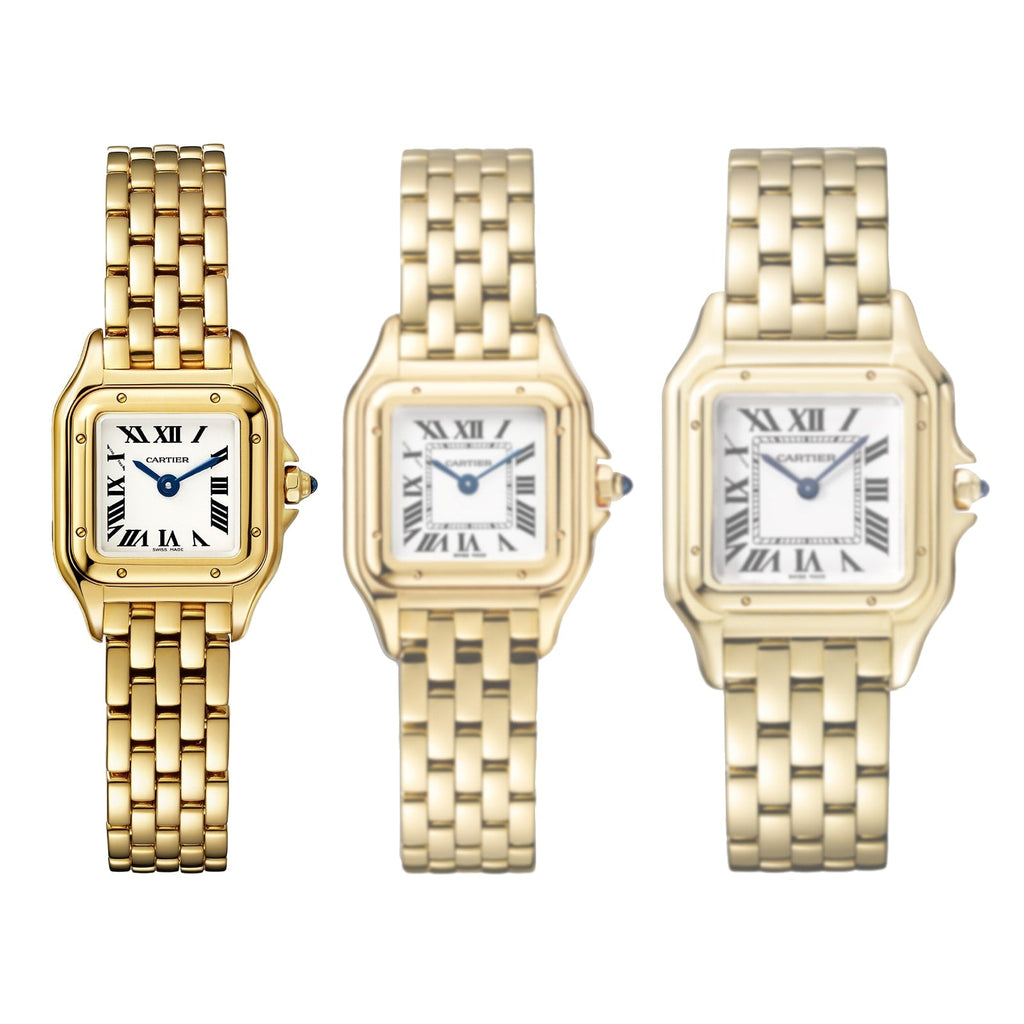 Panthère de Cartier Mini Model | 19mm, 18K Yellow Gold, Silver Dial, Ref. WGPN0016/WGPN0036