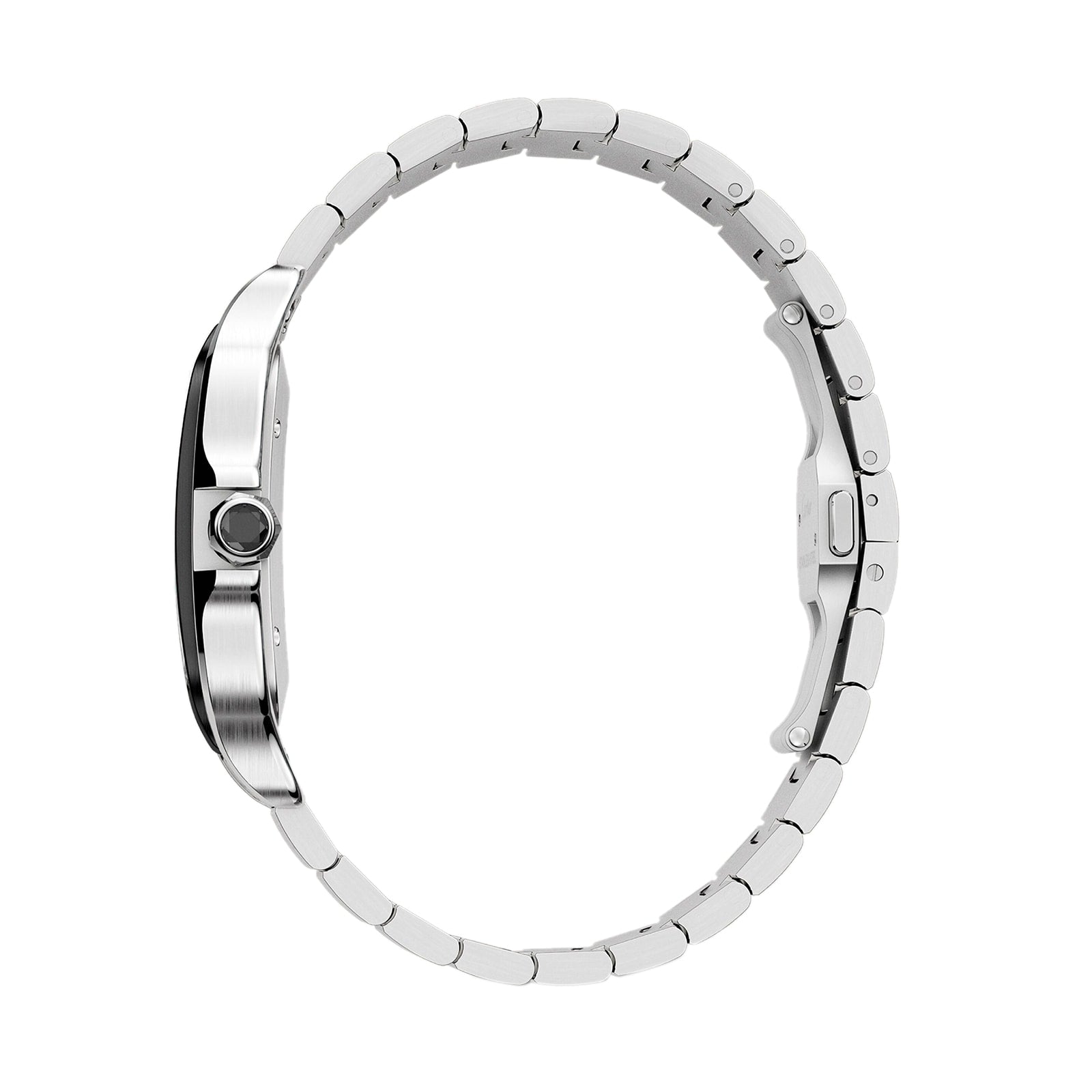 Santos de Cartier Large Model | 40mm, Two-Tone Steel & ADLC, Steel, Grey Dial