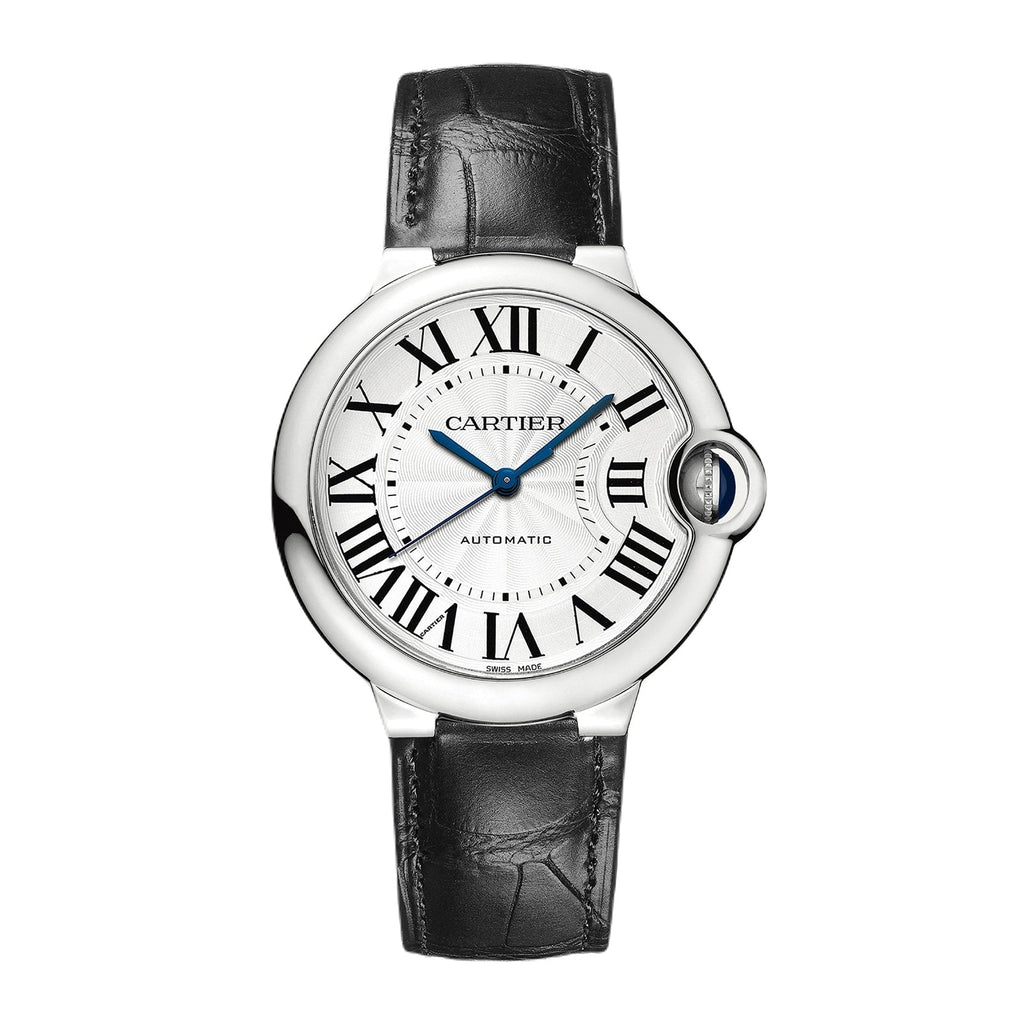 Ballon Bleu de Cartier 36 | 36mm, Steel, Alligator Leather, Silver Dial