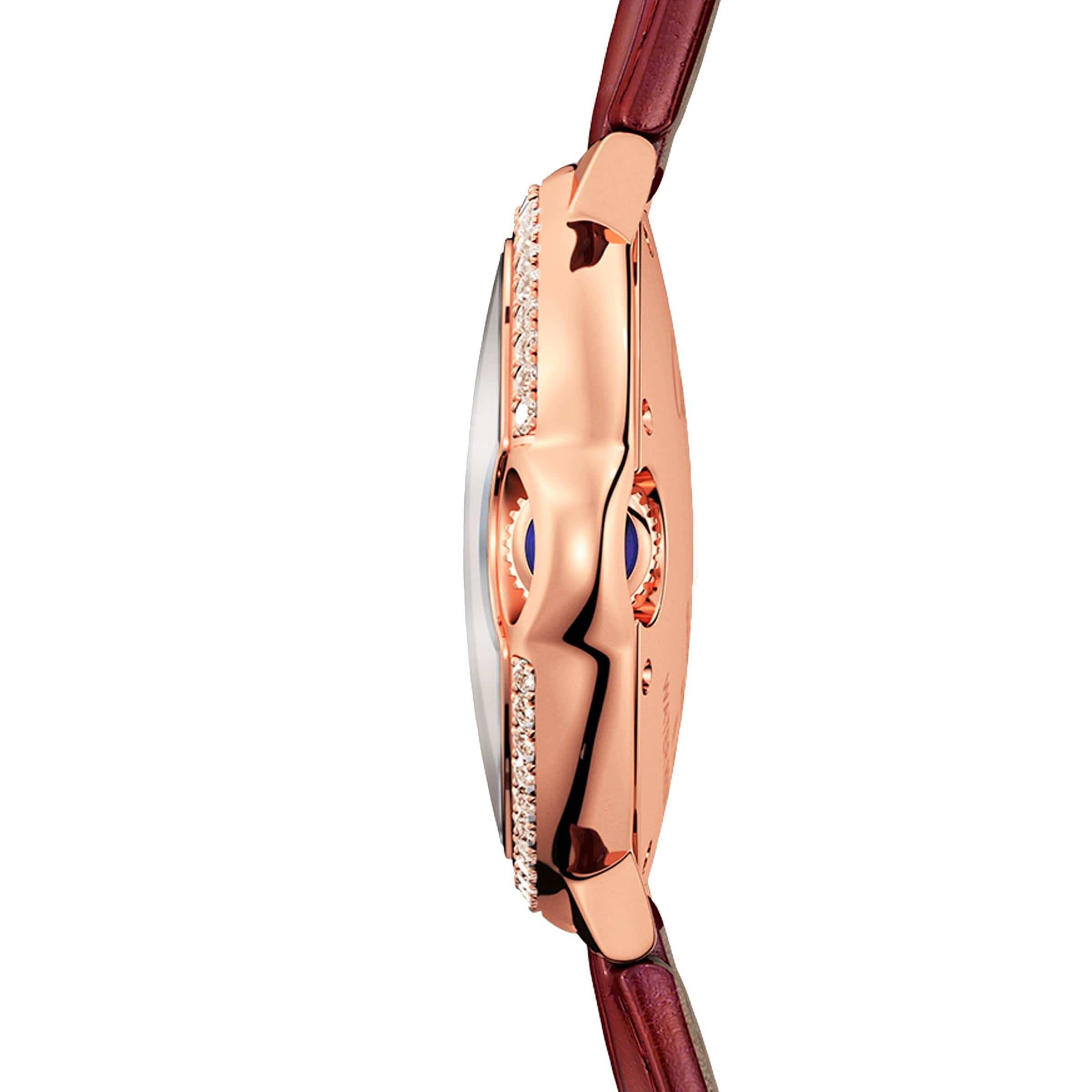 Ballon Bleu de Cartier 33 | 33mm, 18K Rose Gold, Alligator Leather, Silver Dial