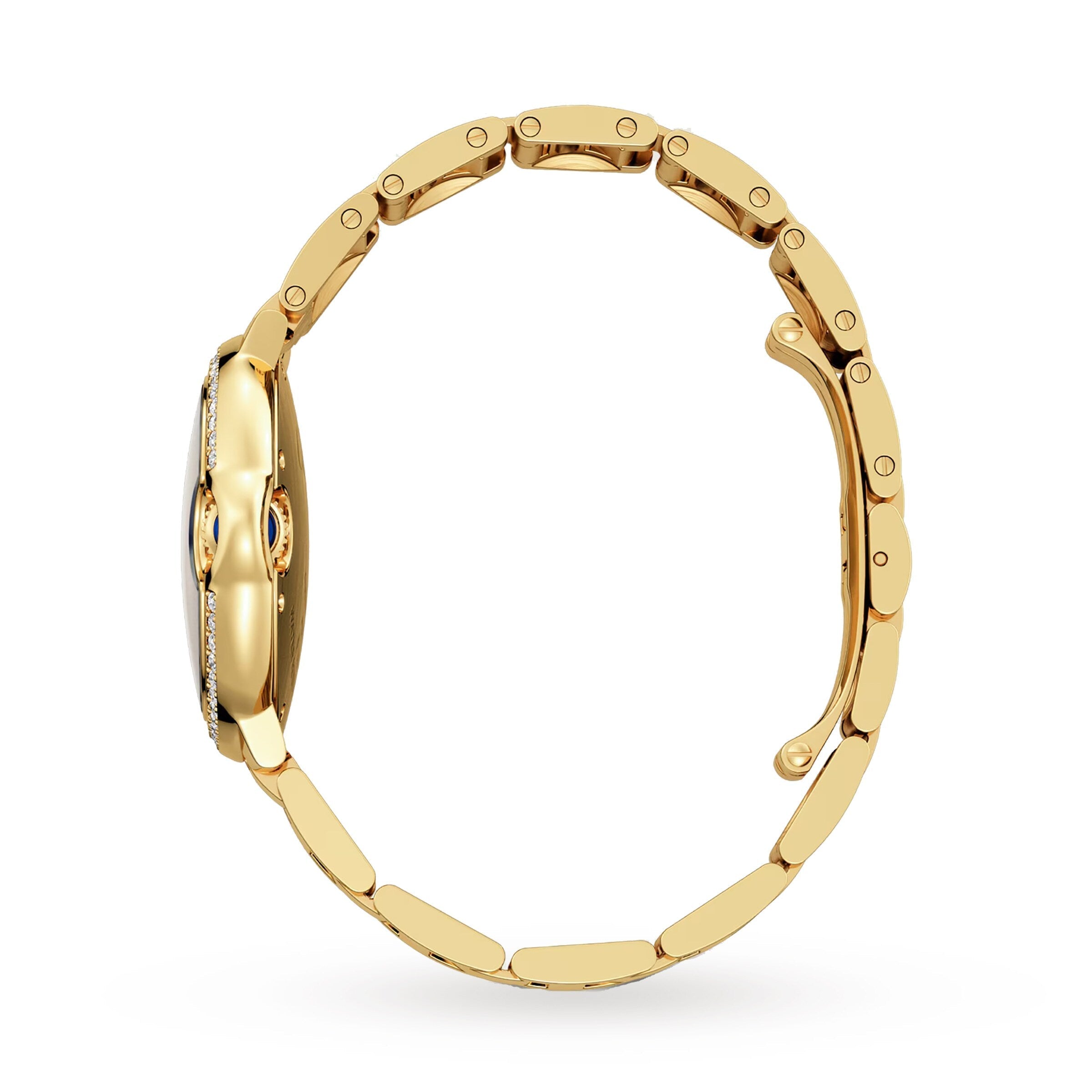 Ballon Bleu de Cartier 33 | 33mm, 18K Yellow Gold, Silver Dial, Yellow Bezel