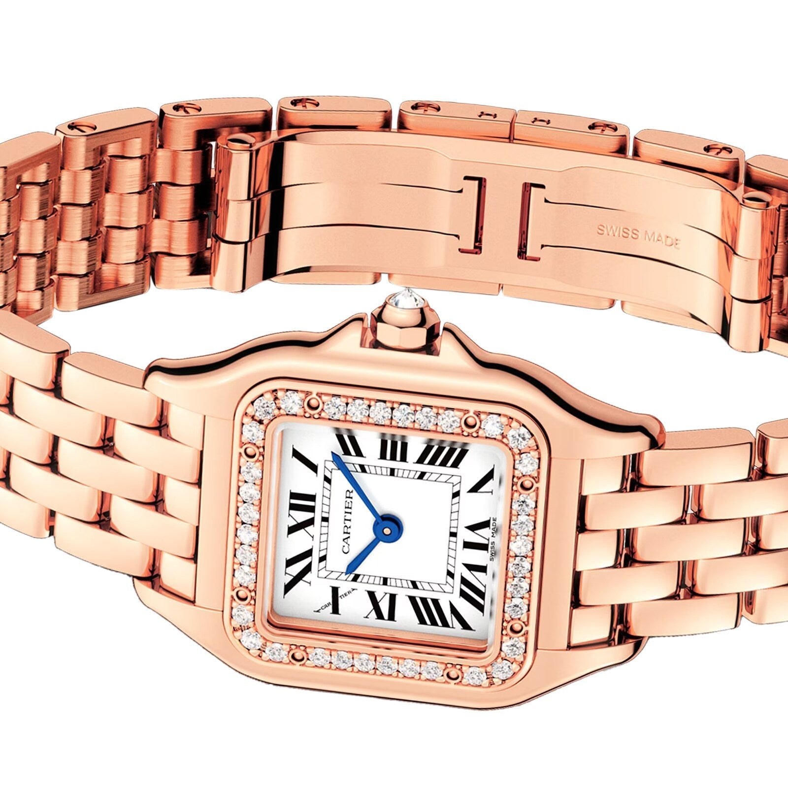 Panthère de Cartier Small model | 22mm, 18K Rose Gold, White Dial