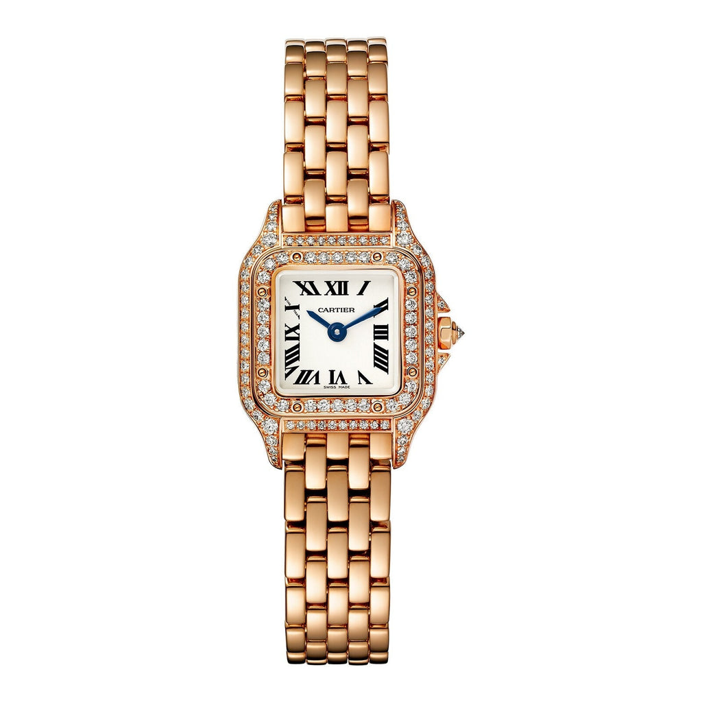 Panthère de Cartier Small Model | 20mm, 18K Rose Gold, Silver Dial