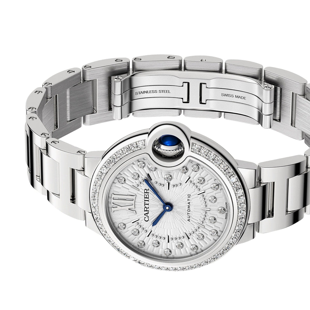Ballon Bleu de Cartier 33 | 33mm, Steel, Diamond Grey Dial