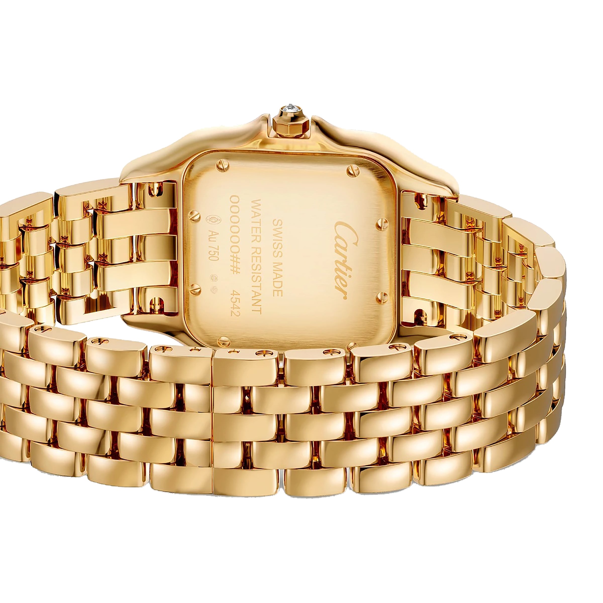 Panthère de Cartier Medium Model | 27mm, 18K Yellow Gold, Diamond Silver Dial