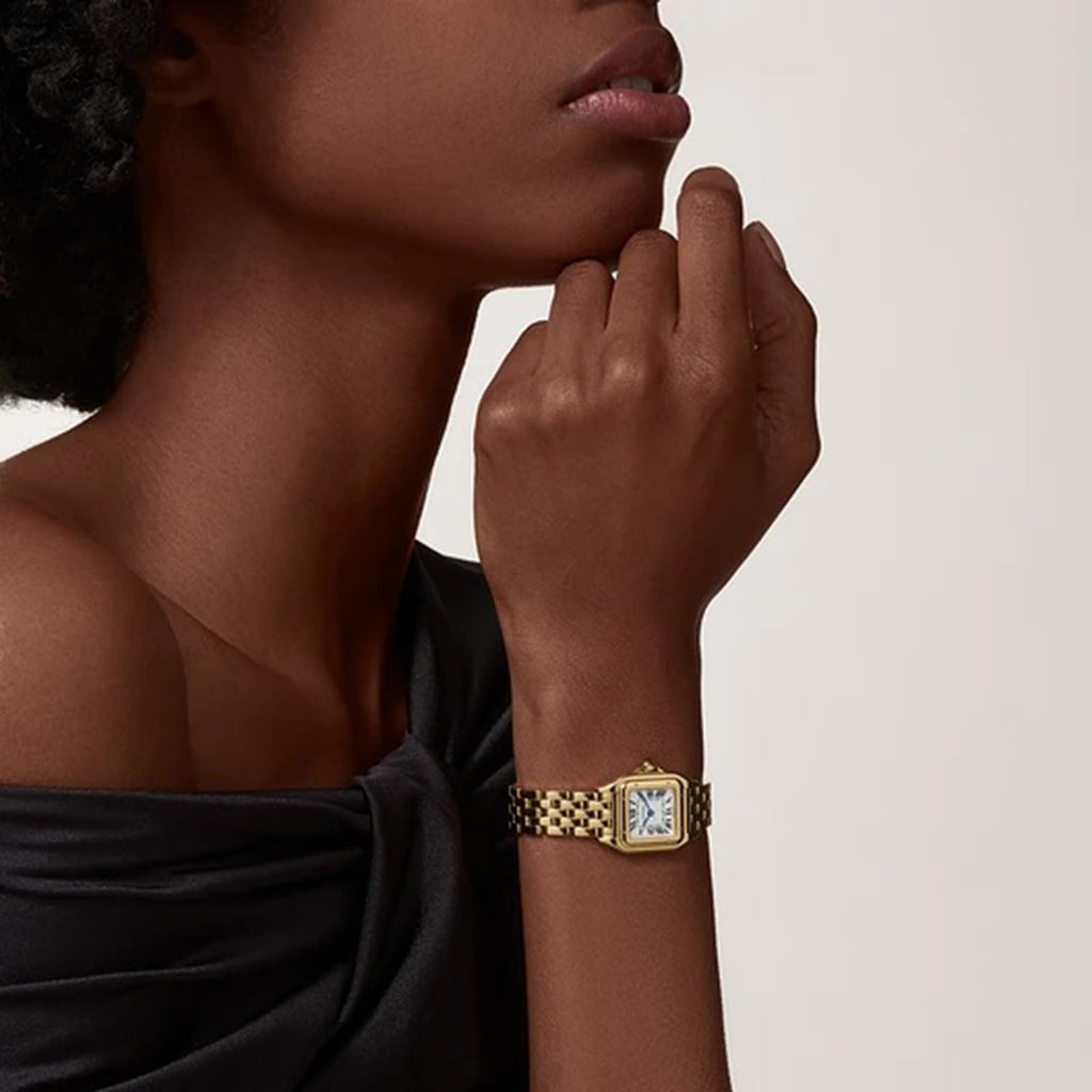 Panthère de Cartier Small Model | 23mm, 18K Yellow Gold, Silver Dial