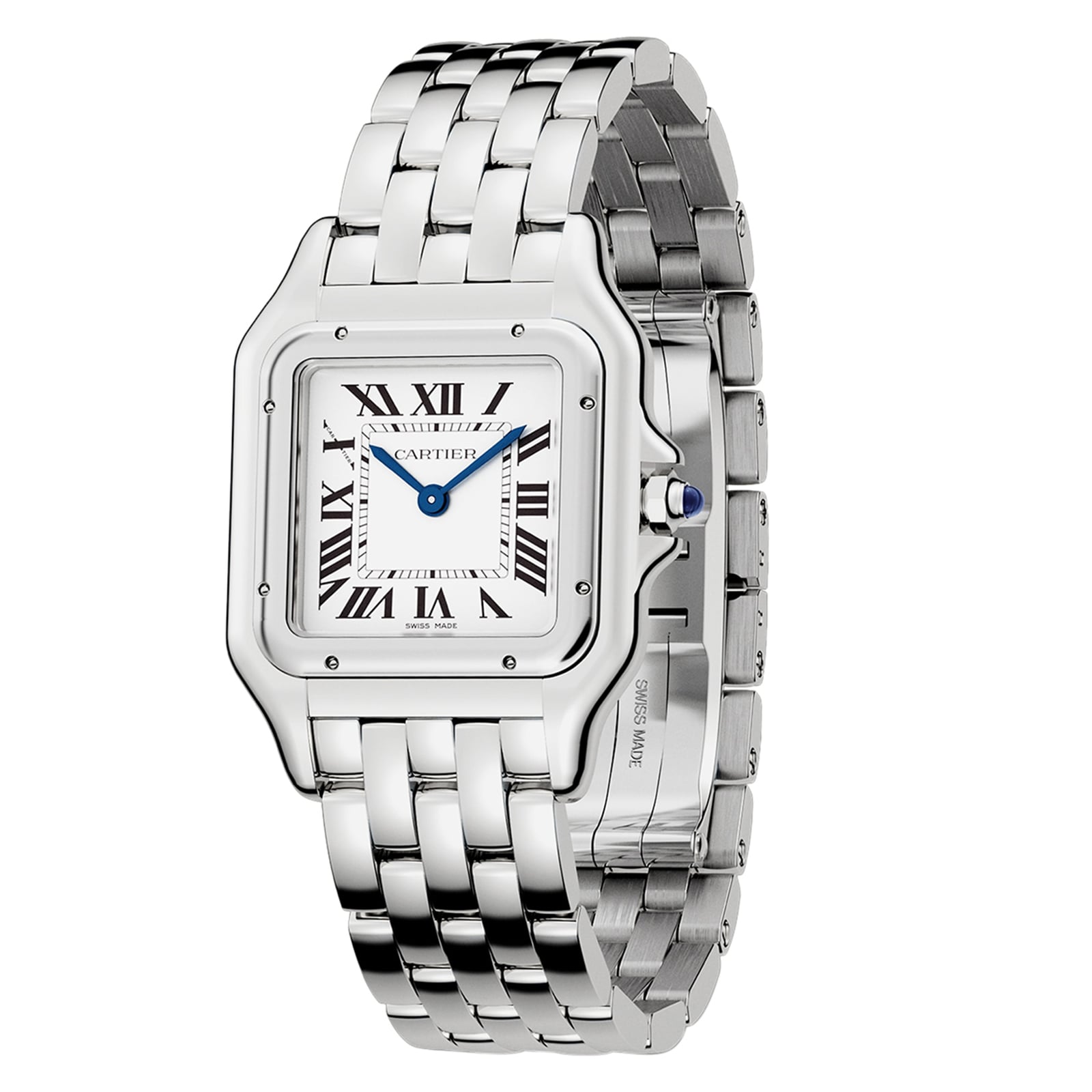 Panthère de Cartier Medium Model | 27mm, Steel, White Dial