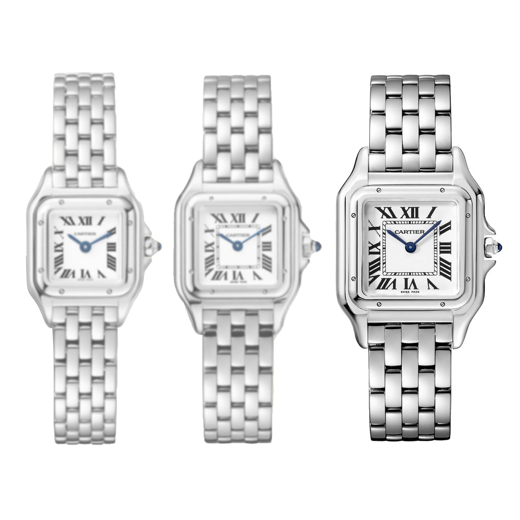 Panthère de Cartier Medium Model | 27mm, Steel, White Dial