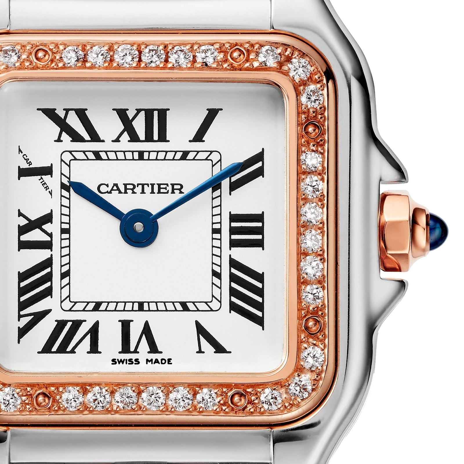 Panthère de Cartier Small Model | 22mm, Two-Tone Steel & 18K Rose Gold, Silver Dial