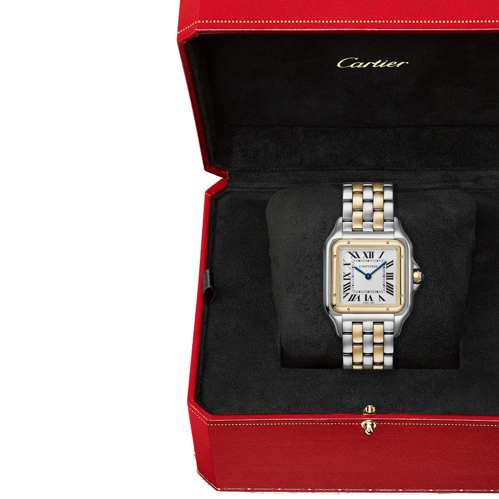 Panthère de Cartier Large Model | 31mm, Two-Tone Steel & 18K Yellow Gold, White Dial