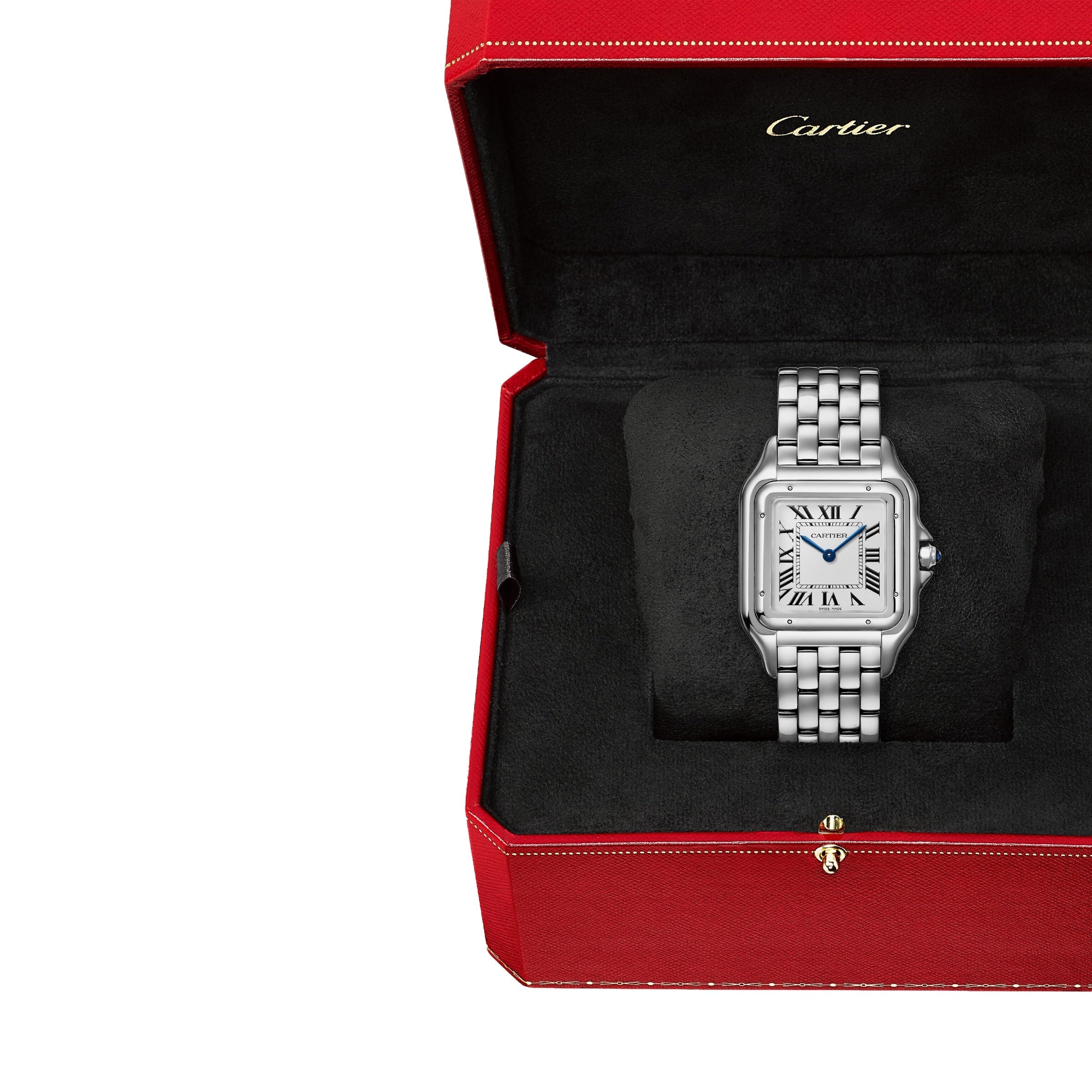 Panthère de Cartier Large Model | 31mm, Steel, White Dial