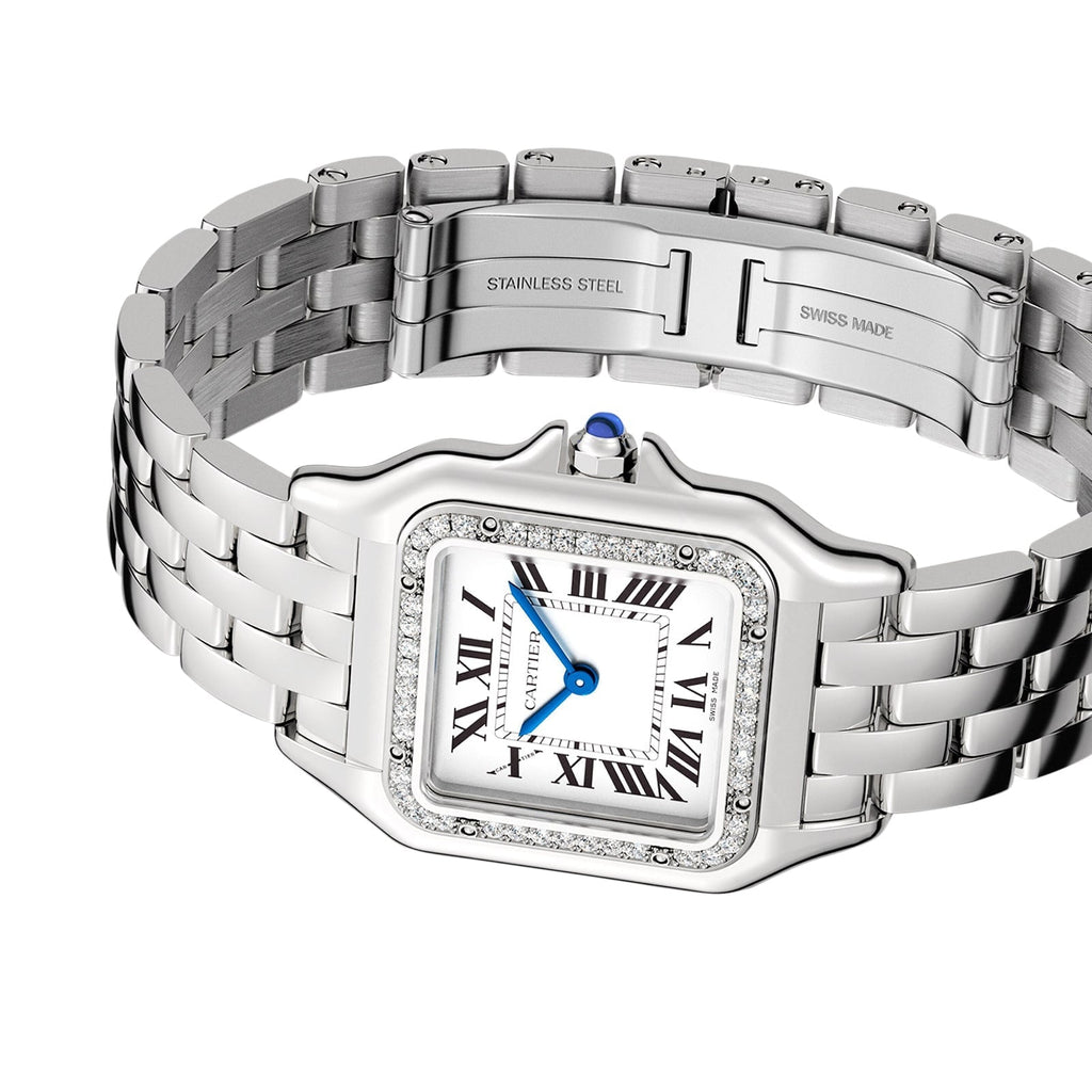 Panthère de Cartier Medium Model | 27mm, Steel, Silver Dial, Ref. W4PN0018