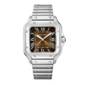 Santos de Cartier Medium Model | 35mm, Steel, Brown Dial