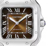 Santos de Cartier Medium Model | 35mm, Steel, Brown Dial
