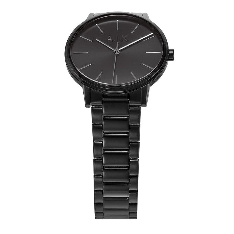 Armani Exchange Cayde AX2701 Men's Analog Watch – Black Dial with Black Stainless Steel Strap