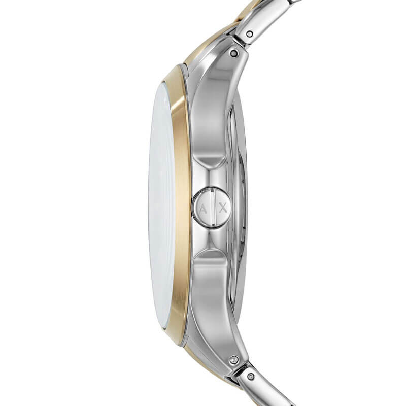Armani Exchange Hampton Series AX2403 Men's Chronograph Watch – Grey Dial with Two-Tone Stainless Steel Band