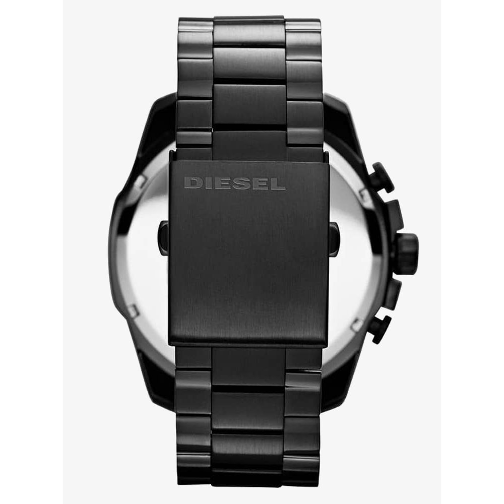 Diesel DZ4283 Mega Chief Chronograph Men's Watch – Black Dial & Black Steel Strap