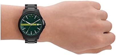 Armani Exchange Hampton AX2407 Men's Watch – Sleek Black Dial with Black Stainless Steel Bracelet