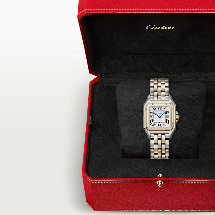 Panthère De Cartier Medium Model | 29mm, Two-Tone Steel & 18K Yellow Gold, Silver Dial