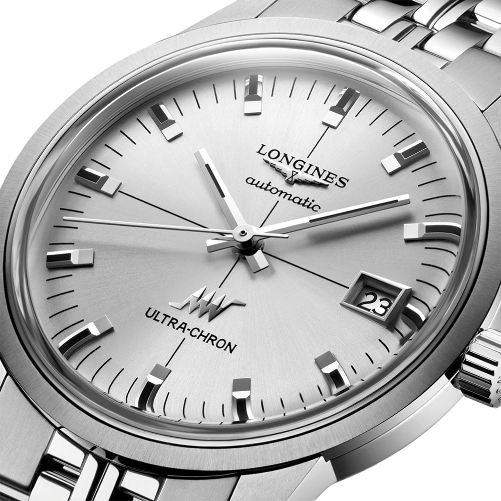 longines Ultra-Chron Classic 37mm - Silver on Bracelet