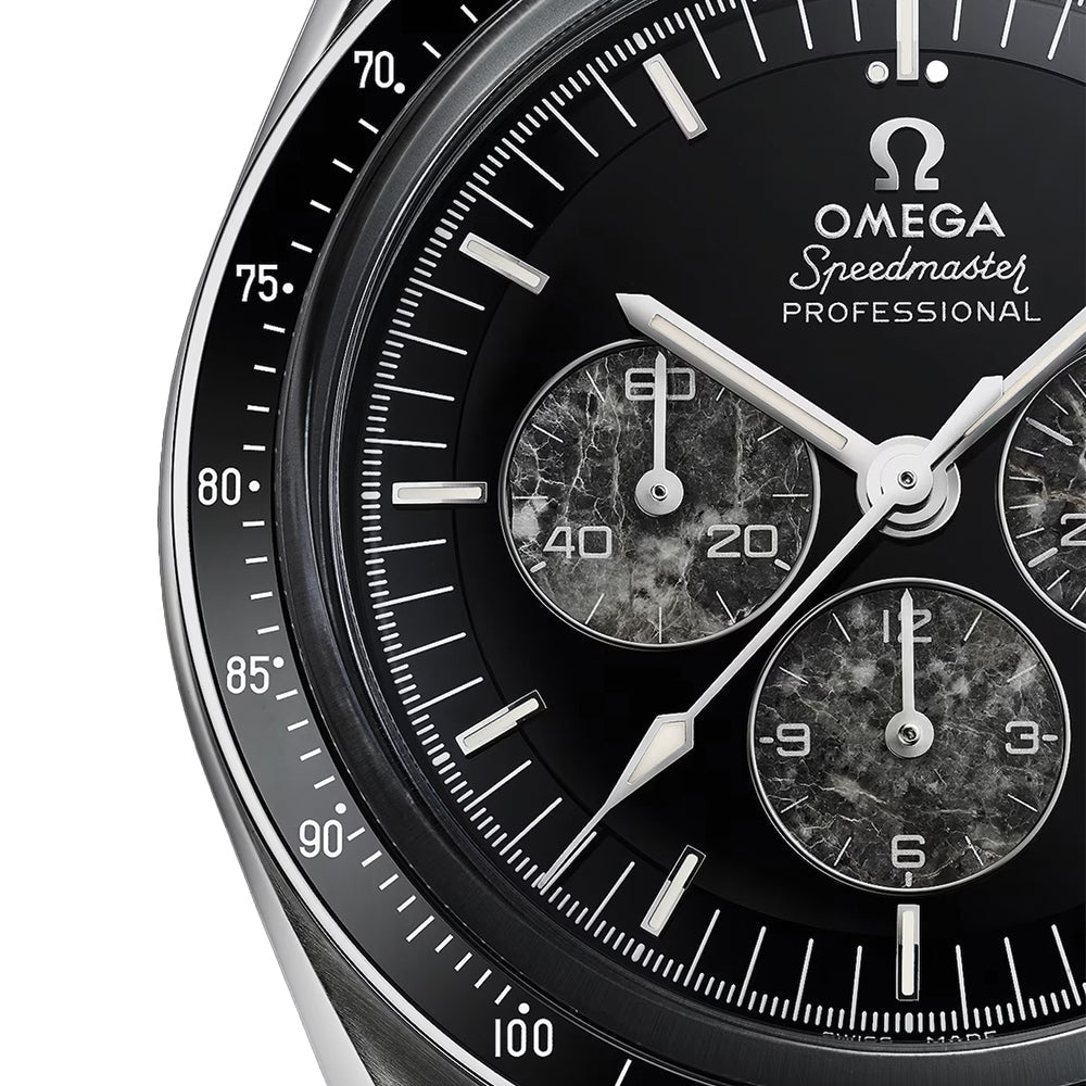 OMEGA Speedmaster Caliber 321 Platinum 42mm - Black on Leather Strap