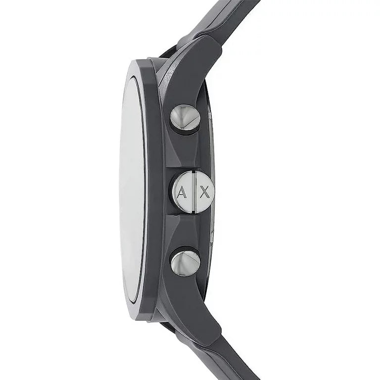 Armani Exchange Outerbanks AX7123 Men's Chronograph Watch – Grey Dial with Grey Silicone Strap