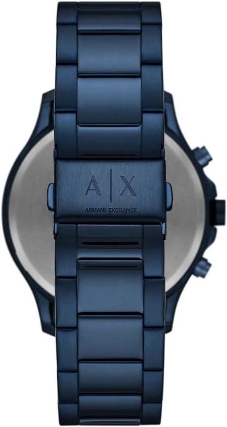 Armani Exchange Hampton AX2430 Men's Chronograph Watch – Blue Dial with Blue Stainless Steel Strap