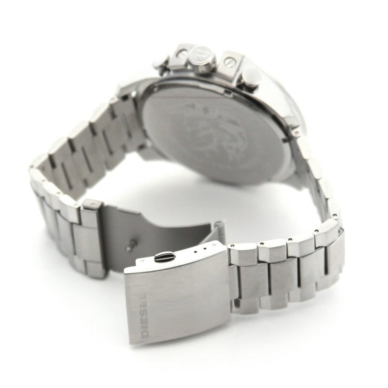 Diesel DZ4465 Mega Chief Chronograph Men's Watch – Blue Dial & Silver Stainless Steel Strap
