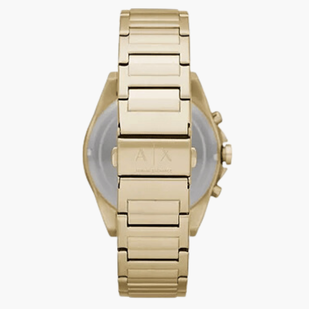 Armani Exchange Drexler AX2602 Men's Chronograph Watch – Gold Dial with Gold Stainless Steel Strap