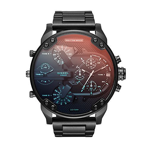 Diesel DZ7395 Mr. Daddy 2.0 Chronograph Men's Watch – Black Dial & Black Stainless Steel Strap