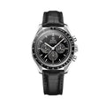 OMEGA Speedmaster Caliber 321 Platinum 42mm - Black on Leather Strap