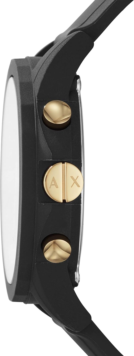 Armani Exchange Outerbanks AX7105 Men's Chronograph Watch – Black Dial with Black Stainless Steel Strap