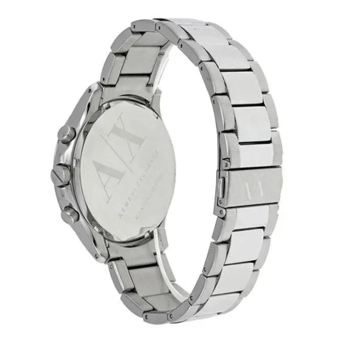 Armani Exchange Hampton AX2155 Men's Chronograph Watch – Blue Dial with Silver Stainless Steel Strap