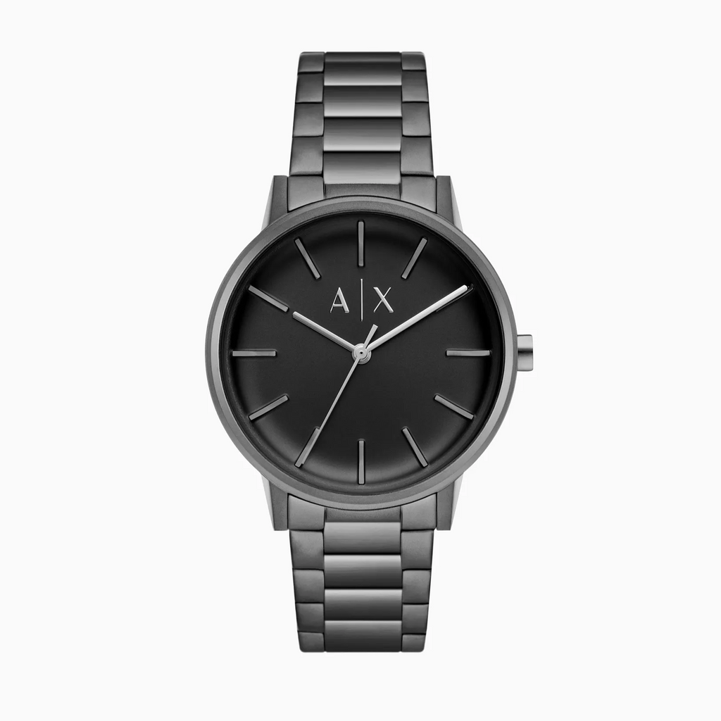 Armani Exchange Cayde AX2701 Men's Analog Watch – Black Dial with Black Stainless Steel Strap