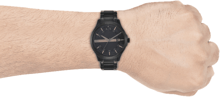 Armani Exchange Hampton AX2104 Men's Chronograph – Black Dial with Black Stainless Steel Strap