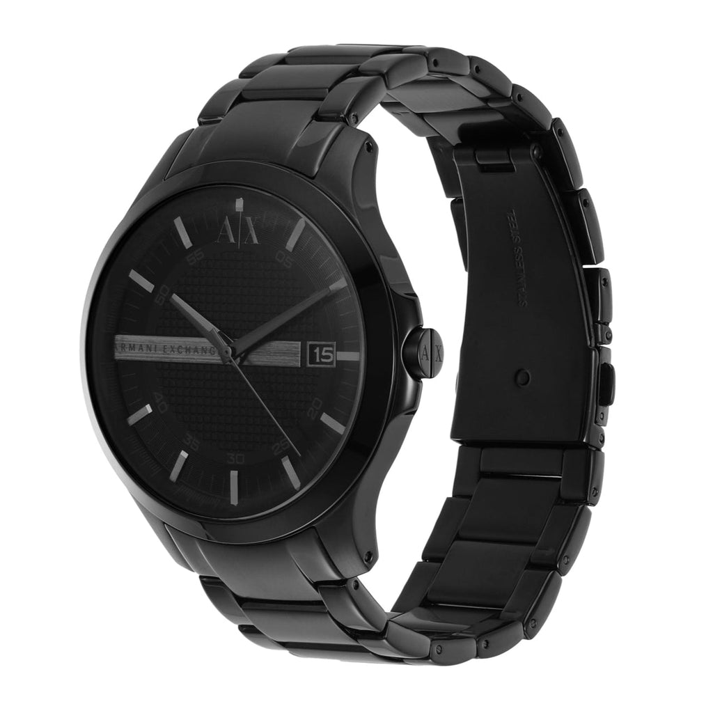 Armani Exchange Hampton AX2104 Men's Chronograph – Black Dial with Black Stainless Steel Strap