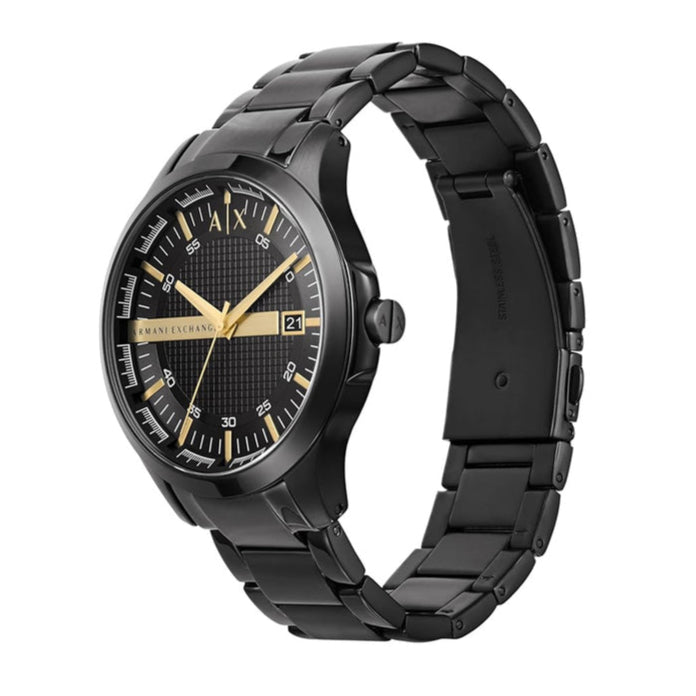 Armani Exchange Hampton AX2413 Men's Chronograph – Black Dial with Black Stainless Steel Strap