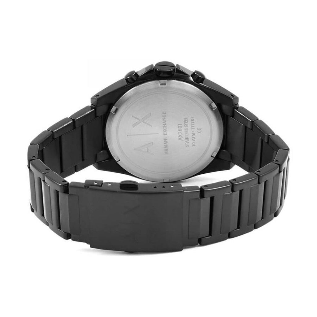 Armani Exchange Drexler AX2601 Men's Chronograph Watch – Black Dial with Black Stainless Steel Strap